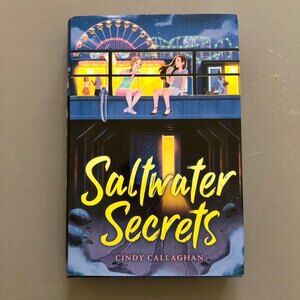 Saltwater Secrets by Cindy Callaghan Hardcover Book